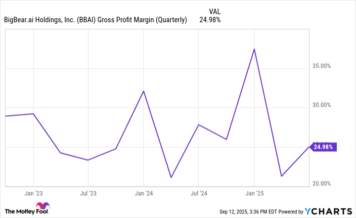 BBAI Gross Profit Margin (Quarterly) Chart