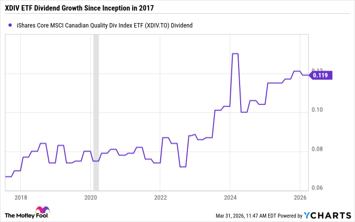 XDIV Dividend Chart