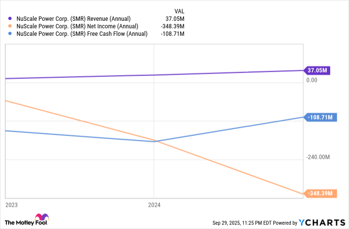 SMR Revenue (Annual) Chart