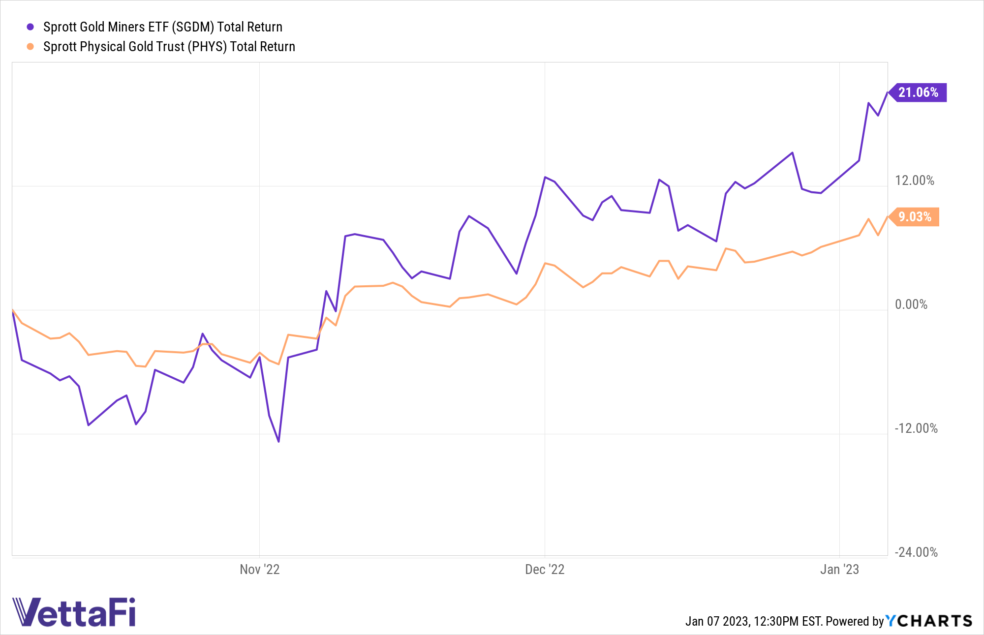SGDM Total Return Level Chart