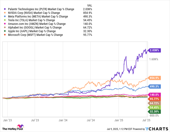 PLTR Market Cap Chart